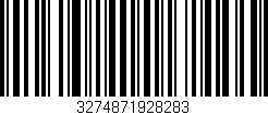 Código de barras (EAN, GTIN, SKU, ISBN): '3274871928283'