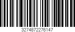 Código de barras (EAN, GTIN, SKU, ISBN): '3274872276147'