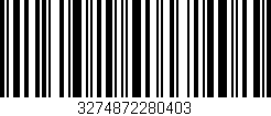 Código de barras (EAN, GTIN, SKU, ISBN): '3274872280403'
