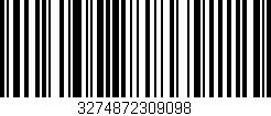 Código de barras (EAN, GTIN, SKU, ISBN): '3274872309098'