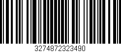 Código de barras (EAN, GTIN, SKU, ISBN): '3274872323490'