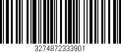 Código de barras (EAN, GTIN, SKU, ISBN): '3274872333901'