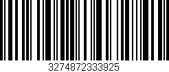 Código de barras (EAN, GTIN, SKU, ISBN): '3274872333925'