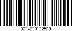Código de barras (EAN, GTIN, SKU, ISBN): '3274878122509'