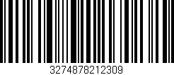 Código de barras (EAN, GTIN, SKU, ISBN): '3274878212309'