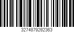 Código de barras (EAN, GTIN, SKU, ISBN): '3274879282363'