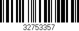 Código de barras (EAN, GTIN, SKU, ISBN): '32753357'