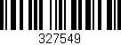Código de barras (EAN, GTIN, SKU, ISBN): '327549'
