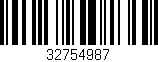 Código de barras (EAN, GTIN, SKU, ISBN): '32754987'