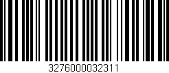 Código de barras (EAN, GTIN, SKU, ISBN): '3276000032311'