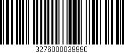 Código de barras (EAN, GTIN, SKU, ISBN): '3276000039990'