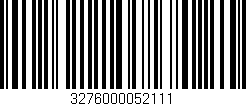Código de barras (EAN, GTIN, SKU, ISBN): '3276000052111'