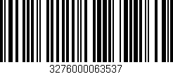 Código de barras (EAN, GTIN, SKU, ISBN): '3276000063537'