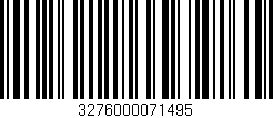 Código de barras (EAN, GTIN, SKU, ISBN): '3276000071495'