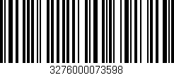Código de barras (EAN, GTIN, SKU, ISBN): '3276000073598'