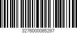 Código de barras (EAN, GTIN, SKU, ISBN): '3276000085287'