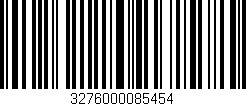 Código de barras (EAN, GTIN, SKU, ISBN): '3276000085454'