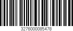 Código de barras (EAN, GTIN, SKU, ISBN): '3276000085478'