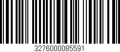 Código de barras (EAN, GTIN, SKU, ISBN): '3276000085591'