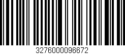 Código de barras (EAN, GTIN, SKU, ISBN): '3276000096672'