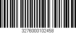 Código de barras (EAN, GTIN, SKU, ISBN): '3276000102458'