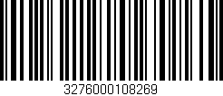Código de barras (EAN, GTIN, SKU, ISBN): '3276000108269'