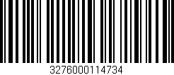 Código de barras (EAN, GTIN, SKU, ISBN): '3276000114734'