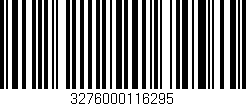 Código de barras (EAN, GTIN, SKU, ISBN): '3276000116295'