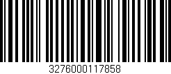 Código de barras (EAN, GTIN, SKU, ISBN): '3276000117858'