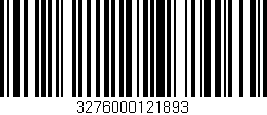 Código de barras (EAN, GTIN, SKU, ISBN): '3276000121893'