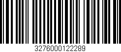 Código de barras (EAN, GTIN, SKU, ISBN): '3276000122289'