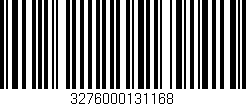 Código de barras (EAN, GTIN, SKU, ISBN): '3276000131168'