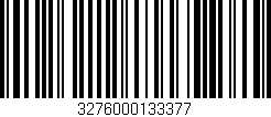 Código de barras (EAN, GTIN, SKU, ISBN): '3276000133377'