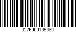 Código de barras (EAN, GTIN, SKU, ISBN): '3276000135869'