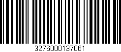 Código de barras (EAN, GTIN, SKU, ISBN): '3276000137061'