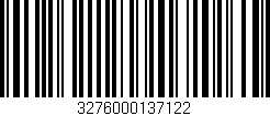 Código de barras (EAN, GTIN, SKU, ISBN): '3276000137122'
