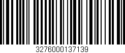 Código de barras (EAN, GTIN, SKU, ISBN): '3276000137139'
