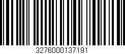 Código de barras (EAN, GTIN, SKU, ISBN): '3276000137191'