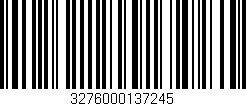 Código de barras (EAN, GTIN, SKU, ISBN): '3276000137245'