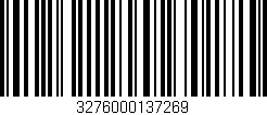 Código de barras (EAN, GTIN, SKU, ISBN): '3276000137269'