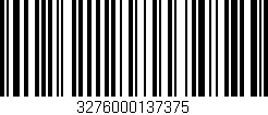 Código de barras (EAN, GTIN, SKU, ISBN): '3276000137375'