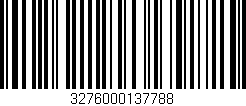 Código de barras (EAN, GTIN, SKU, ISBN): '3276000137788'