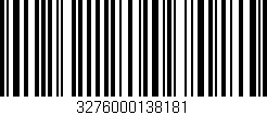 Código de barras (EAN, GTIN, SKU, ISBN): '3276000138181'