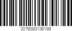 Código de barras (EAN, GTIN, SKU, ISBN): '3276000138198'