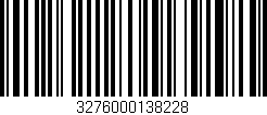 Código de barras (EAN, GTIN, SKU, ISBN): '3276000138228'