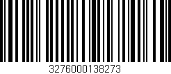 Código de barras (EAN, GTIN, SKU, ISBN): '3276000138273'