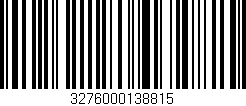 Código de barras (EAN, GTIN, SKU, ISBN): '3276000138815'