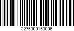 Código de barras (EAN, GTIN, SKU, ISBN): '3276000163886'