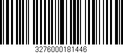Código de barras (EAN, GTIN, SKU, ISBN): '3276000181446'
