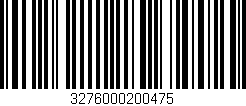 Código de barras (EAN, GTIN, SKU, ISBN): '3276000200475'